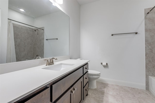 8416 Shoreacres Dr, Mckinney, TX 75070 - full bathroom featuring toilet, vanity, and baseboards
