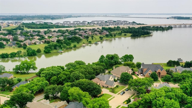 4402 Running Brook Dr, Rowlett, TX 75088 - aerial view of residential area featuring a large body of water