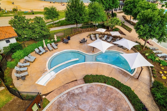 1806 Clouded Wren Dr, Arlington, TX 76005 - community pool featuring fence and a patio