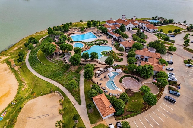 1806 Clouded Wren Dr, Arlington, TX 76005 - aerial overview of property's location with a pool
