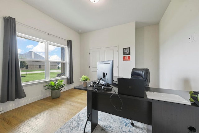 1511 Horseshoe Ct, Justin, TX 76247 - office space with wood finished floors and baseboards