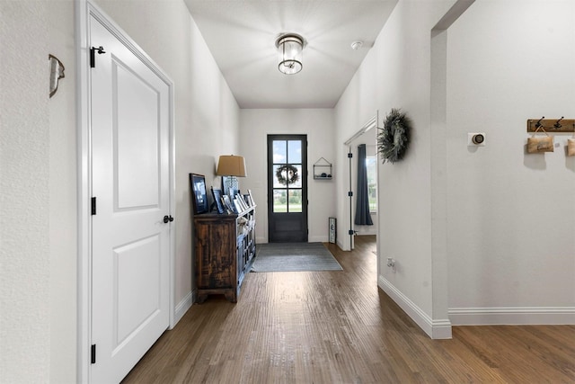 1511 Horseshoe Ct, Justin, TX 76247 - foyer entrance featuring wood finished floors and baseboards