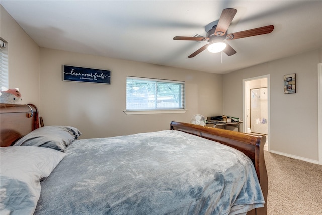 1507 Greenbrier Dr, Sherman, TX 75092 - bedroom featuring carpet, a ceiling fan, and baseboards
