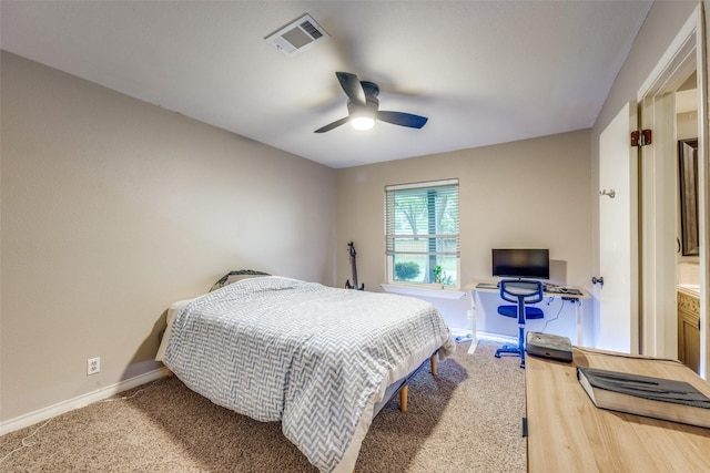 1507 Greenbrier Dr, Sherman, TX 75092 - carpeted bedroom featuring baseboards and a ceiling fan