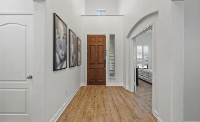 615 Louder Way, Fate, TX 75087 - entrance foyer with light wood-style floors and baseboards