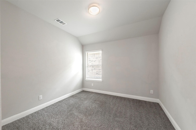 4142 Perch Dr, Forney, TX 75126 - carpeted spare room featuring vaulted ceiling and baseboards