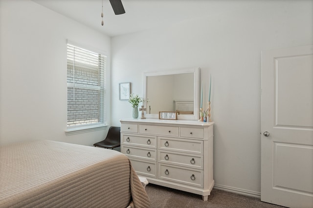 1701 Lake Grove Dr, Little Elm, TX 75068 - bedroom featuring dark colored carpet and a ceiling fan