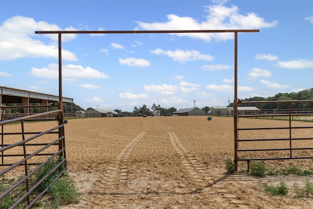 295 Lindsey Ln, Stephenville, TX 76401 - view of yard with a rural view and an enclosed riding area