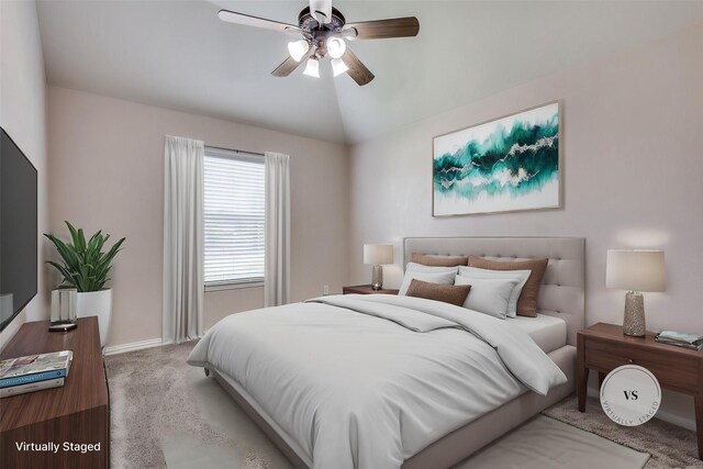 851 Sibyl Ln, Prosper, TX 75078 - additional living space with vaulted ceiling, carpet floors, a ceiling fan, and baseboards