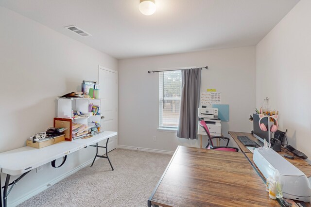 7448 Crossfire Trl, Fort Worth, TX 76112 - office featuring light carpet and baseboards