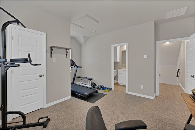 3935 Chesapeake Ln, Crandall, TX 75114 - workout area with carpet flooring and baseboards