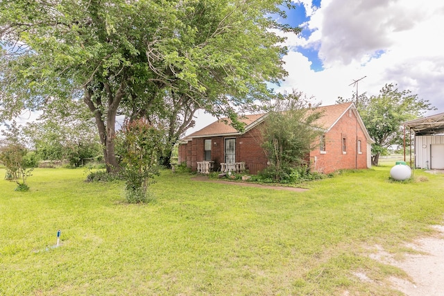 109 Honeysuckle, Paradise, TX 76073 - view of grassy yard