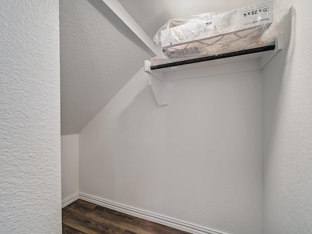 240 Harper St, Irving, TX 75063 - walk in closet with dark wood-type flooring