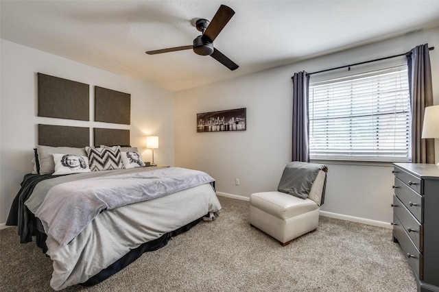7640 W Greenway Blvd Unit 8L, Dallas, TX 75209 - bedroom featuring carpet, baseboards, and ceiling fan