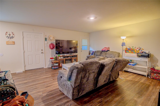 1141 Avalon Dr, Crandall, TX 75114 - living area with wood finished floors