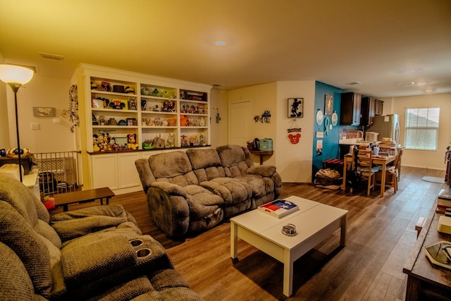1141 Avalon Dr, Crandall, TX 75114 - living area featuring dark wood-style flooring