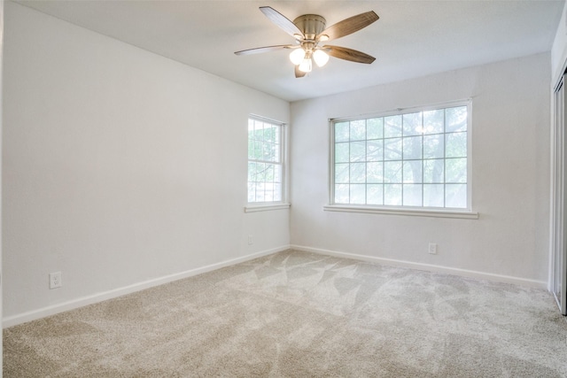 4840 Overton Ave, Fort Worth, TX 76133 - carpeted spare room featuring baseboards and ceiling fan