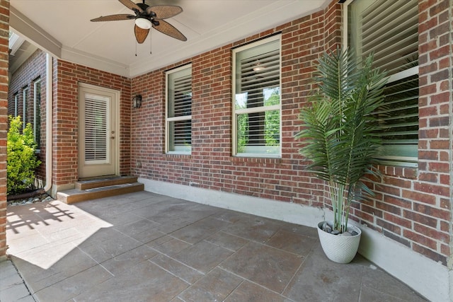 413 Sloan Creek Pkwy, Fairview, TX 75069 - view of patio / terrace featuring ceiling fan