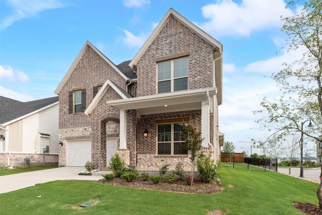 7104 Manhattan Dr, Rowlett, TX 75088 - view of front of property with brick siding, concrete driveway, and a garage
