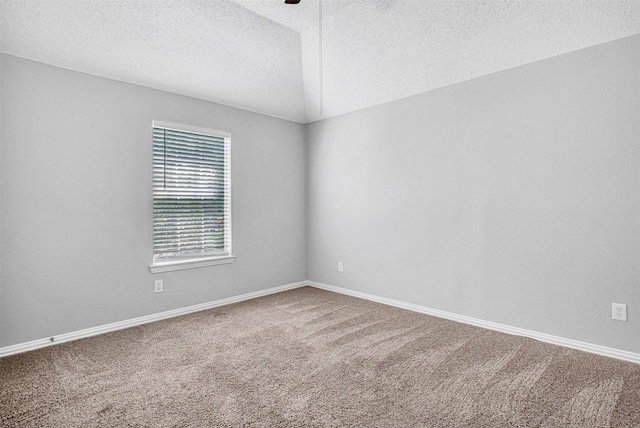 3501 Thorp Springs Dr, Plano, TX 75025 - spare room featuring carpet flooring, a textured ceiling, a ceiling fan, and baseboards