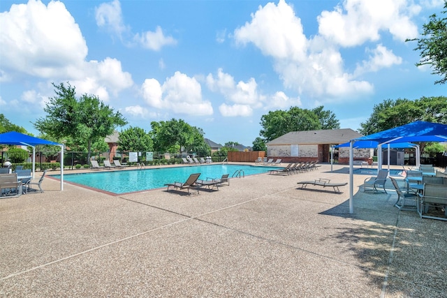 3501 Thorp Springs Dr, Plano, TX 75025 - community pool featuring fence and a patio