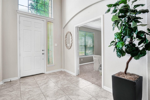 3501 Thorp Springs Dr, Plano, TX 75025 - entryway featuring light tile patterned floors and baseboards