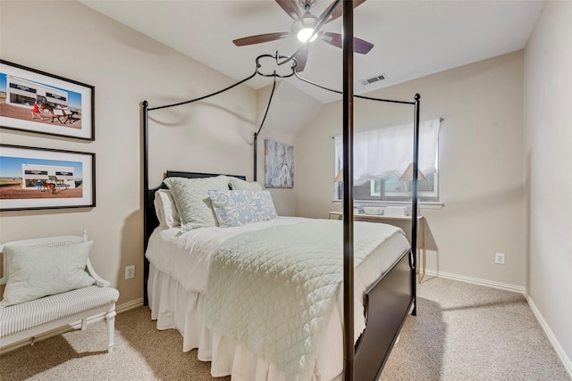 2307 Grizzly Run Ln, Euless, TX 76039 - bedroom with light colored carpet, baseboards, and a ceiling fan