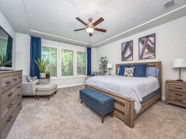 217 Fulton St, Oak Point, TX 75068 - bedroom with carpet flooring, baseboards, and ceiling fan