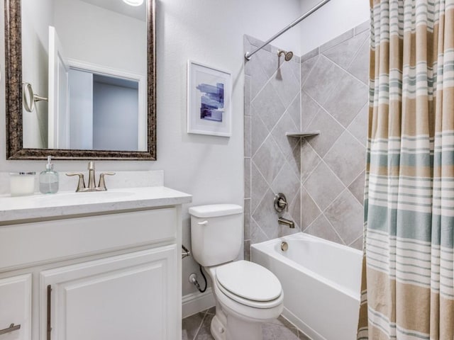217 Fulton St, Oak Point, TX 75068 - bathroom with toilet, shower / bathtub combination with curtain, and vanity