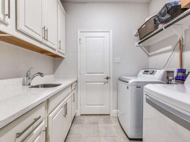 217 Fulton St, Oak Point, TX 75068 - washroom with washer and clothes dryer and cabinet space