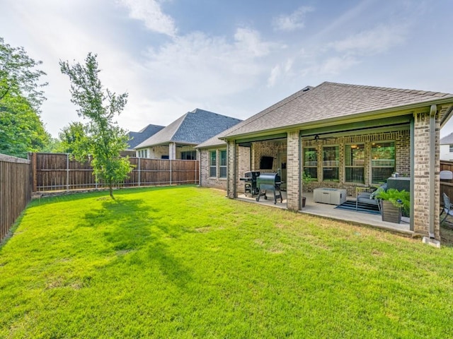 217 Fulton St, Oak Point, TX 75068 - view of yard with a patio