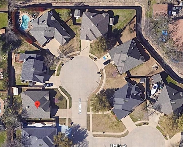 6729 Lucas Ln, North Richland Hills, TX 76182 - aerial view of property's location with nearby suburban area