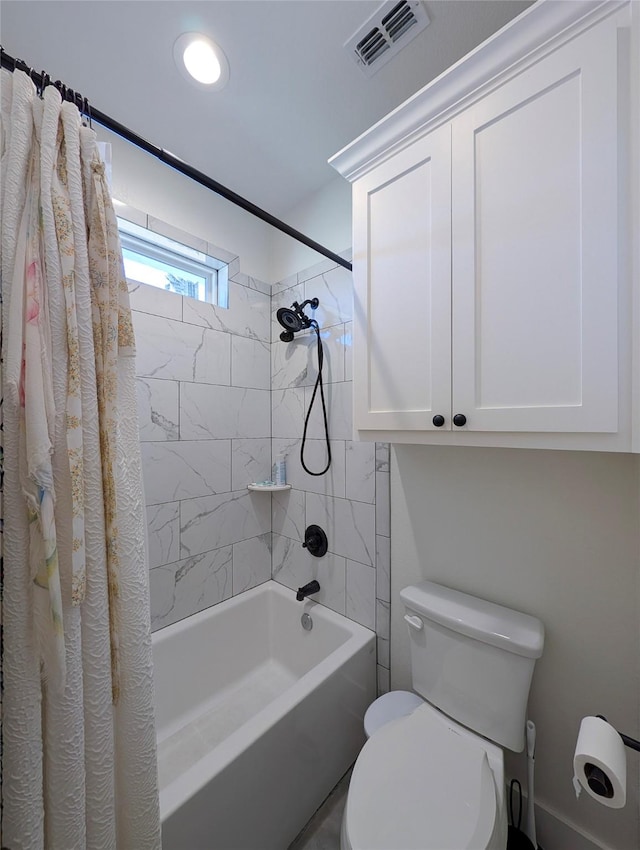 18358 Timber Oaks Dr, Lindale, TX 75771 - full bathroom with toilet and shower / bath combo with shower curtain