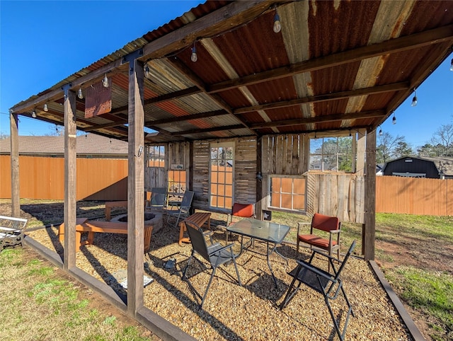 18358 Timber Oaks Dr, Lindale, TX 75771 - view of patio / terrace featuring fence