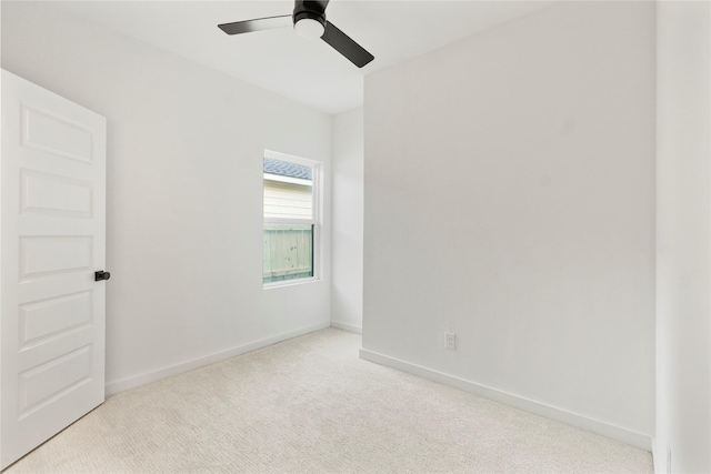 2508 Kool Ave, Dallas, TX 75241 - empty room featuring carpet flooring, a ceiling fan, and baseboards