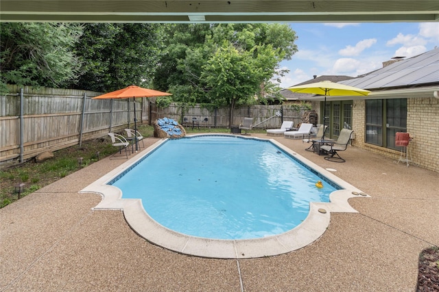 4701 Yellowleaf Dr, Fort Worth, TX 76133 - view of pool with a fenced backyard and a patio