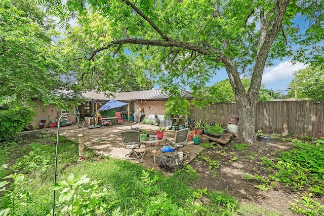 1225 Oak Meadows Dr, Dallas, TX 75232 - view of yard with a patio