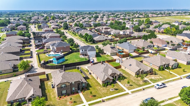 125 Singleton Dr, Royse City, TX 75189 - aerial perspective of suburban area with a pool area