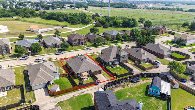 125 Singleton Dr, Royse City, TX 75189 - aerial view of residential area with property boundaries highlighted