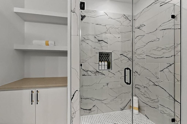 704 Witt, Wolfe City, TX 75496 - full bath featuring a marble finish shower