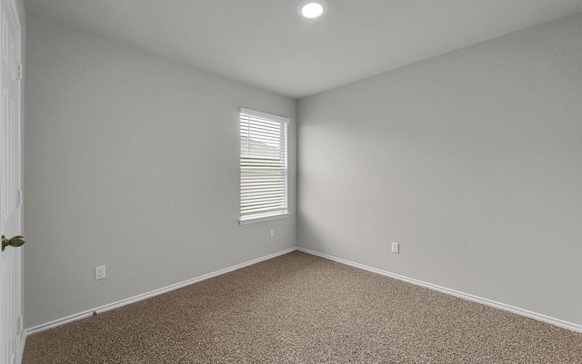 7025 Canadian Dr, Waco, TX 76633 - spare room with carpet floors, baseboards, and recessed lighting