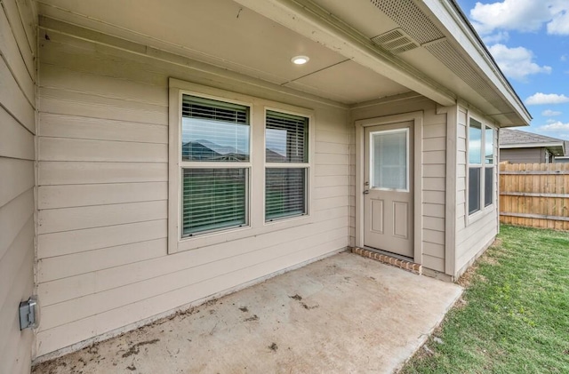 7025 Canadian Dr, Waco, TX 76633 - property entrance featuring a patio and fence