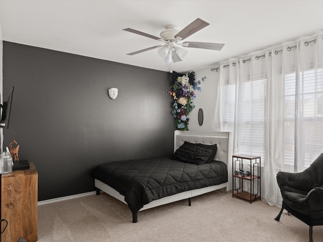 2500 Peargrove Cir, Arlington, TX 76006 - bedroom with light colored carpet and a ceiling fan