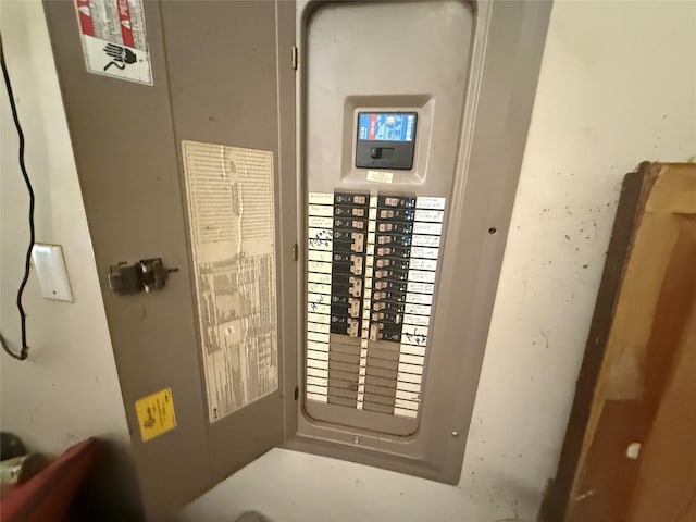 utility room with electric panel
