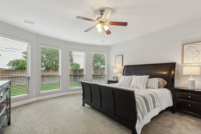 4138 Sanders Dr, Celina, TX 75009 - bedroom featuring light colored carpet, ceiling fan, and baseboards