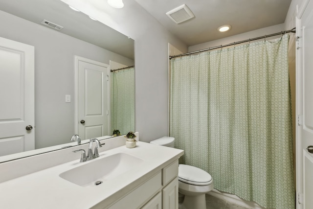 4138 Sanders Dr, Celina, TX 75009 - full bathroom featuring toilet, vanity, and recessed lighting