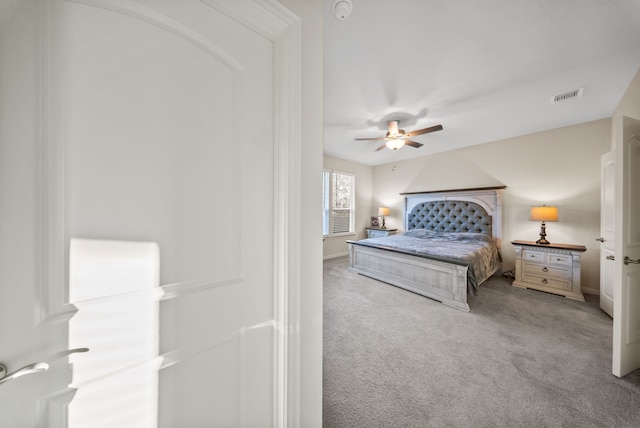 9517 Sunset Ln, Oak Point, TX 75068 - carpeted bedroom with ceiling fan and baseboards