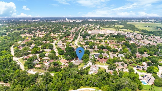aerial perspective of suburban area