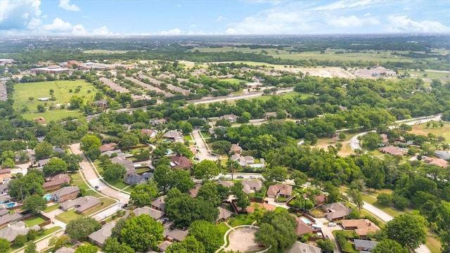 aerial view of residential area