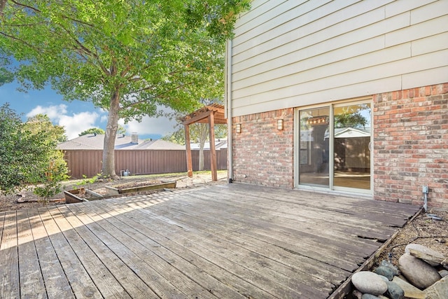 4400 Boston Dr, Plano, TX 75093 - wooden terrace with fence and a pergola